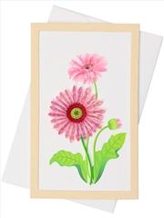 Buy Quilled Framed Standing Greeting Card Pink Gerbera 7.5x12.5cm