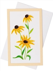 Buy Quilled Framed Standing Greeting Card Yellow Daisy 7.5x12.5cm