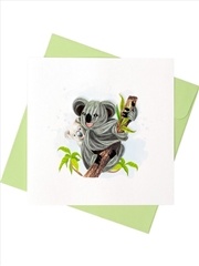 Buy Quilled Greeting Card Koala New 15x15cm
