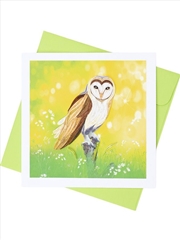 Buy Quilled Greeting Card Night Owl 15x15cm