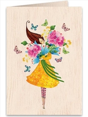 Buy Wooden Greeting Card The Hug 11x16cm