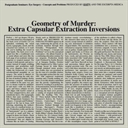 Buy Geometry Of Murder: Extra Capsular Extraction Inversions - Crystal Clear Vinyl