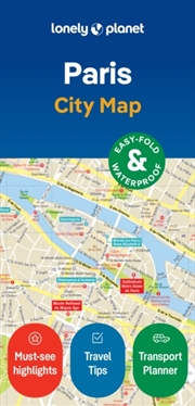 Buy Lonely Planet Paris City Map