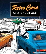 Buy Retro Cars Colouring In Book