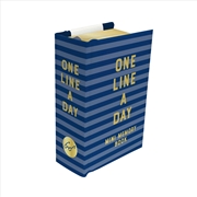 Buy Navy Stripes Mini One Line a Day