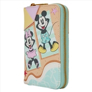Buy Loungefly Mickey & Minnie - Beach Fun Zip Around Wallet