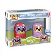 Buy Bluey - Bluey & Bingo (Granny) Pop! Vinyl 2PK