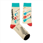 Buy Guitars - Large Off-White Socks