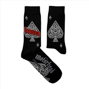 Buy Ace Of Spades - Large Black Socks