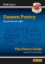 Buy GCSE English AQA Unseen Poetry Guide - Book 1 includes Online Edition