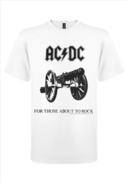 Buy AC/DC - For Those About To Rock: White - White - XXXL