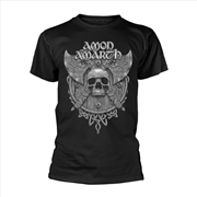 Buy Amon Amarth - Grey Skull: Softstyle - Black - XL