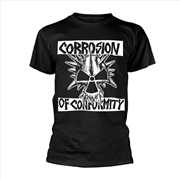 Buy Corrosion Of Conformity - Skull Logo: Black: Softstyle - Black - XL