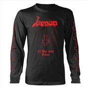 Buy Venom - At War With Satan: Red - Black - Large