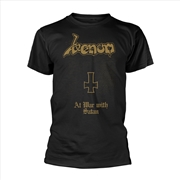 Buy Venom - At War With Satan: Gold - Black - Medium
