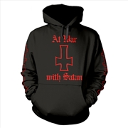 Buy Venom - At War With Satan: Red - Black - Large