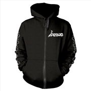 Buy Venom - At War With Satan: White - Black - Large