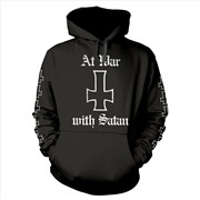 Buy Venom - At War With Satan: White - Black - Medium