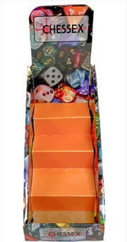 Buy Chessex Small Orange-Step Full-Color Dice Set Cardboard Display (holds up to 8 sets)
