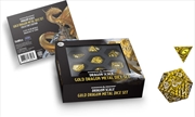 Buy MDG D&D Dragon Scale Metal Dice Set: Gold