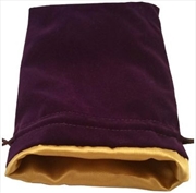 Buy MDG Large Velvet Dice Bag: Purple w/ Gold Satin