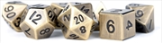 Buy MDG 16mm Metal Polyhedral Dice Set: Antique Gold