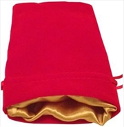 Buy MDG Small Velvet Dice Bag: Red w/ Gold Satin