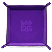 Buy MDG Fold Up Velvet Dice Tray w/ PU Leather Backing: Purple