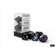 Buy Chessex: Brush Polyhedral Dark Side/Blue 7-Die Set