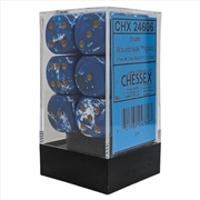 Buy Chessex: Brush Wavebreak/Gold 16mm D6 Dice Block (12 Dice)