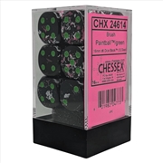 Buy Chessex: Brush Paintball/Green 16mm D6 Dice Block (12 Dice)