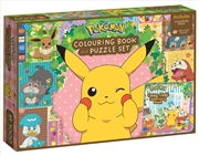 Buy Pokemon: Adult Colouring Book and Puzzle Set (1000 Pieces)