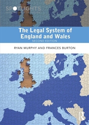 Buy The Legal System of England and Wales