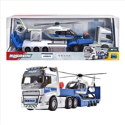 Buy Majorette – Volvo Truck + Airbus Police Helicopter