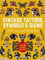 Buy Vintage Tattoos, Symbols & Signs Sticker, Color & Activity Book