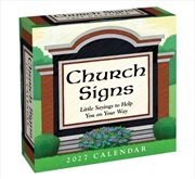 Buy Church Signs 2027 Day-to-Day Calendar : Little Sayings to Help You on Your Way