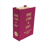 Buy Rose Velvet Mini One Line a Day : A One-Year Memory Book