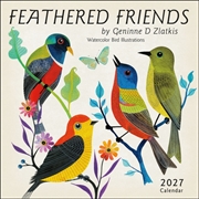 Buy Feathered Friends 2027 Wall Calendar : Watercolor Bird Illustrations