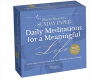 Buy Maria Shriver’s The Sunday Paper: Daily Meditations for a Meaningful Life 2027 Day-to-Day Calendar
