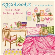 Buy Eggsdoodz 2027 Wall Calendar (Includes Stickers) : Nice Doodles for Lovely People