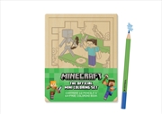 Buy Minecraft: The Official Mini Coloring Set : Contains 64pp coloring book and 12 premium colored penci