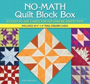 Buy No-Math Quilt Block Box : 40 Easy-to-Use Cards for Patchwork Perfection