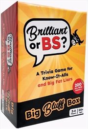 Buy Brilliant Or Bs Big Bluff Box