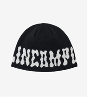 Buy [Bts V Pick] Pompom Logo Jacquard Beanie (Black)
