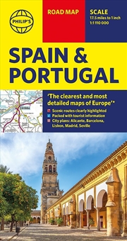 Buy Philip's Spain and Portugal Road Map