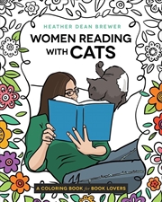 Buy Women Reading with Cats Coloring & Activity Book