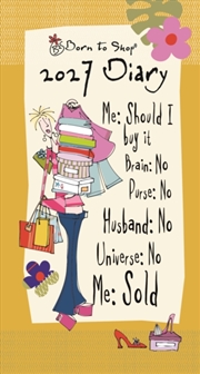 Buy Born to Shop Slim Diary