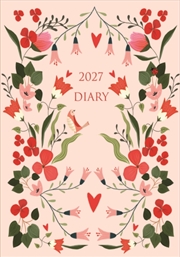 Buy Fashion Diary Pink Bird Floral A6 D