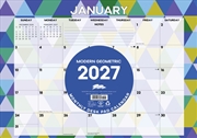 Buy Modern Geometric 2027 17" x 12" Monthly Deskpad