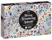 Buy The Shining Shimmering Splendid Collection: Adult Colouring Book And Puzzle: 1000 Pieces